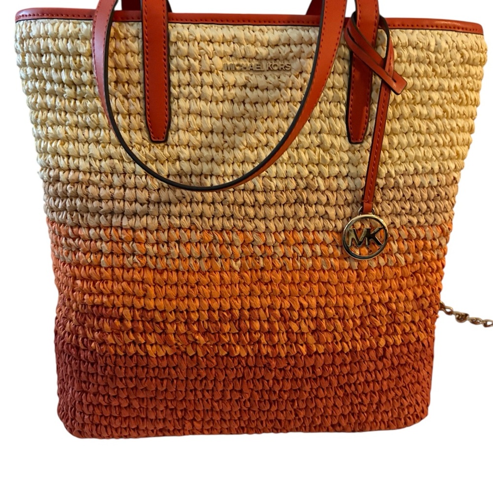 NWT - Michael Kors Sunset Ombre Woven Tote